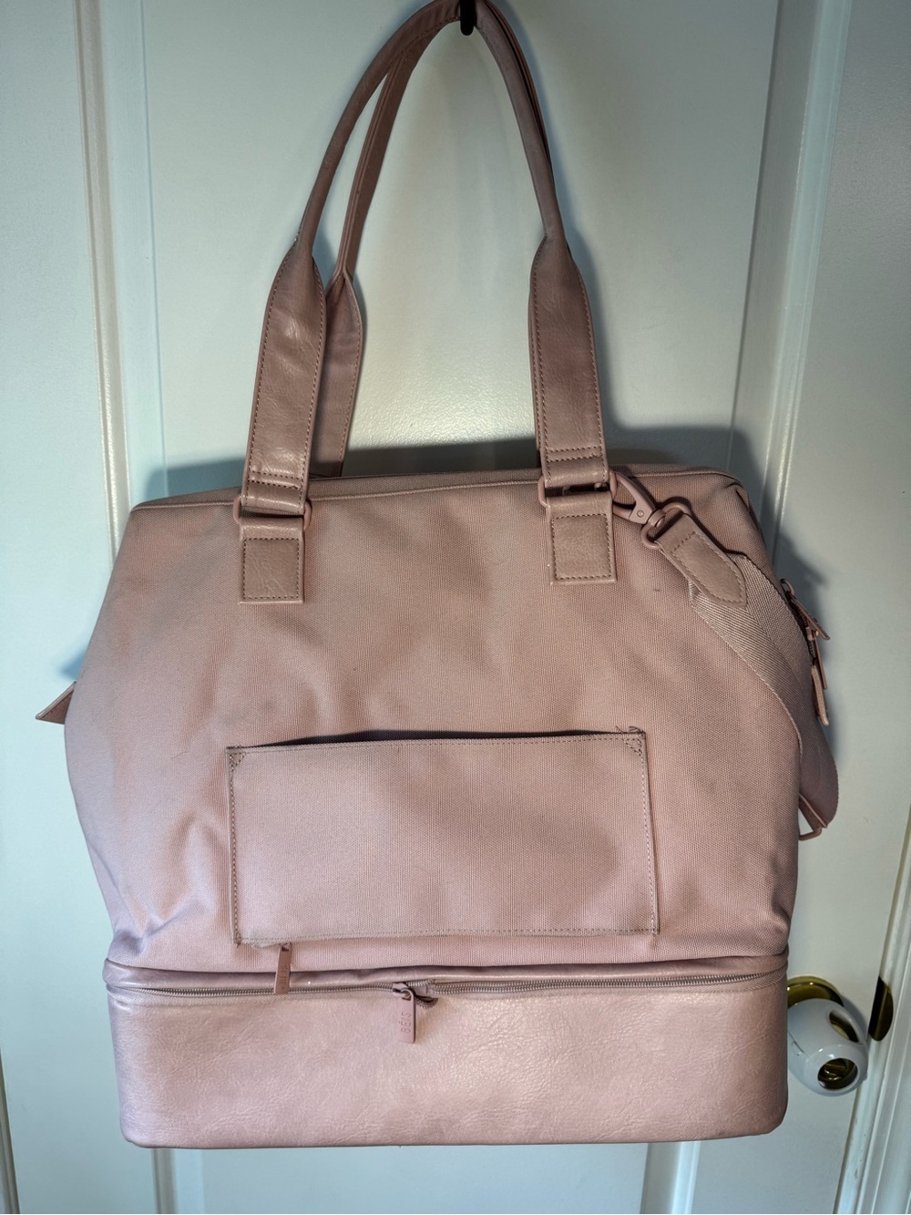 BEIS Atlas Pink Convertible Weekender - Picture 4 of 6